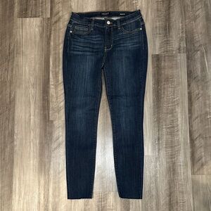 Judy Blue Dark Wash Cut Hem Skinny Jeans - 9/29